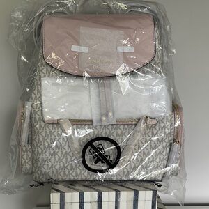 Michael Kors Pink and Gray Backpack
